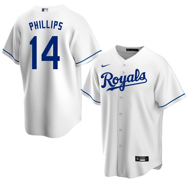 Nike Men #14 Brett Phillips Kansas City Royals Baseball Jerseys Sale-White